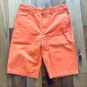 Class Club Orange Shorts Flat Front Cotton Blend Boys size 12